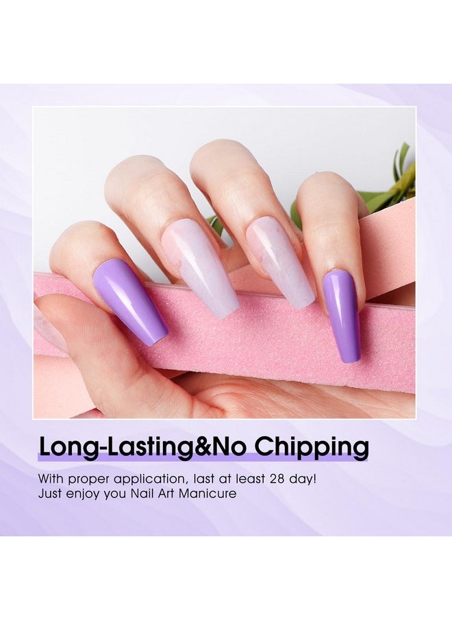 Venalisa Purple Lavender Gel Nail Polish, 1Pcs Light Purple Gel Polish Pastel Purple Color Nail Polish Gel High Gloss Soak Off U V Gel Nail French Nail Manicure Salon Diy