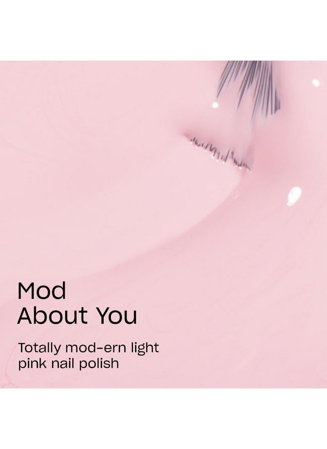 Nail Lacquer Mod About You | Opaque Soft Pink Crème Chip Resistant Nail Polish | Vegan, Fast Drying, Streak Free