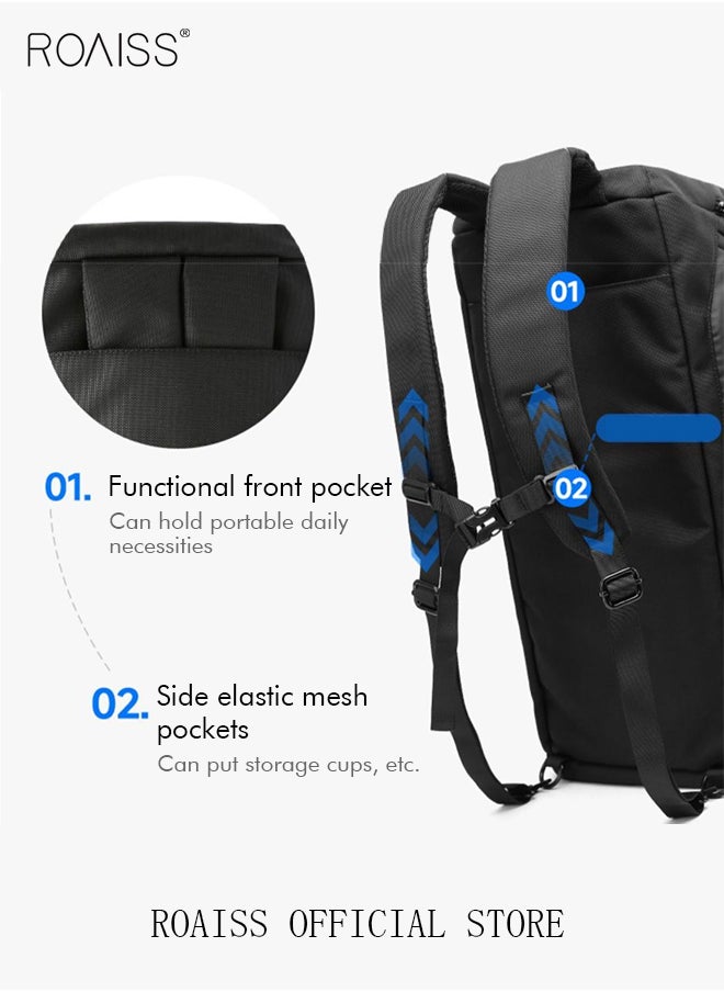 Large-Capacity Shoulder Bag Outdoor Sports Portable Fitness Bag Dry and Wet Separation with Independent Shoe Compartment Suitable for Short-Distance Travel