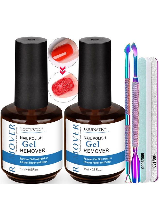 Gel Nail Polish Remover -Quickly Remove Gel Polish In 2-5 Minutes(2Pcs)