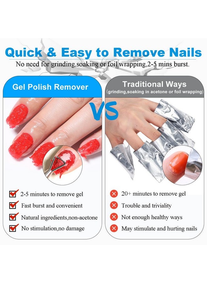 Gel Nail Remover - Quick Gel Nail Polish Remover, 3-5 Minutes Gel Remover For Nails Removedor De Gel