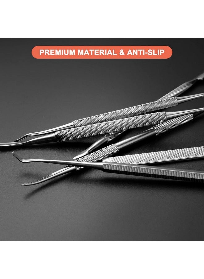 Ingrown Toenail Removal Tool Kit - Toenail File And Toenail Lifter, Stainless Steel Toenail Kit Pedicure Tools - 7Pcs Nail Correction Tool Set