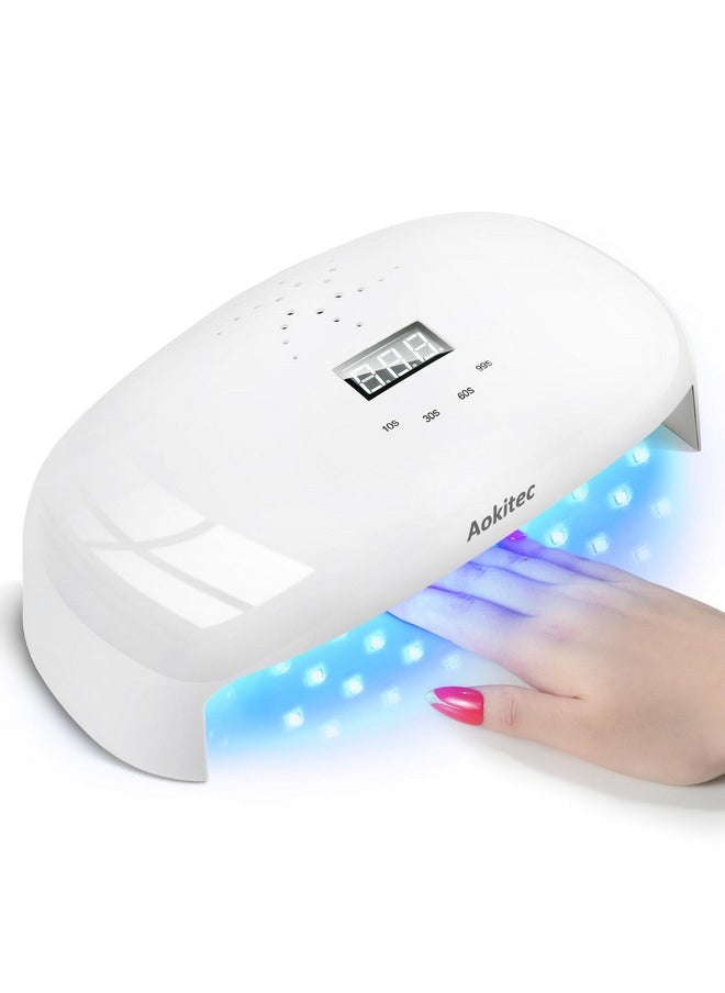 Uv Light For Nails - 78W Uv Led Nail Lamp Gel Polish Fast Curing Nail Dryer With 4 Timer Setting Lcd Display For Curing All Nail Gels Extra Large Inner Space For Mani & Pedi Home Diy Salon Use