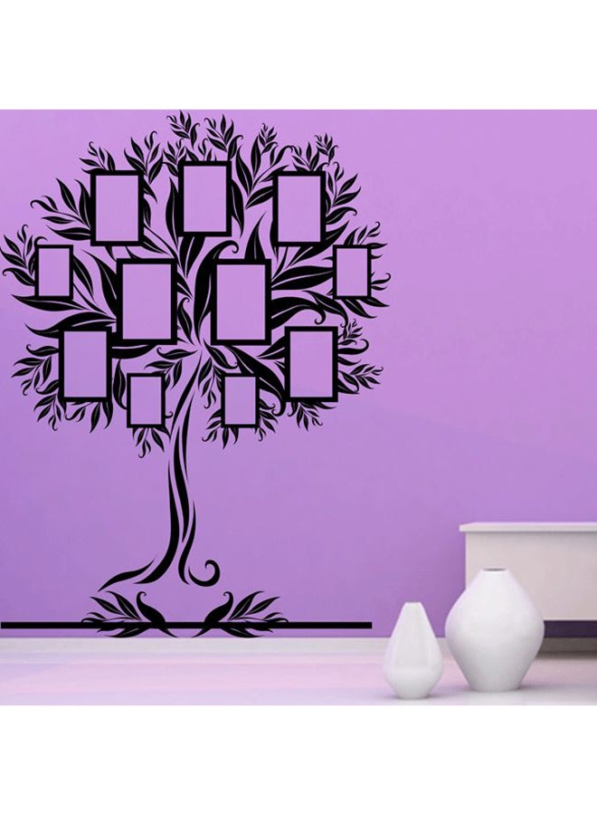 Tree With Frames Wall Decal Black 60x80cm