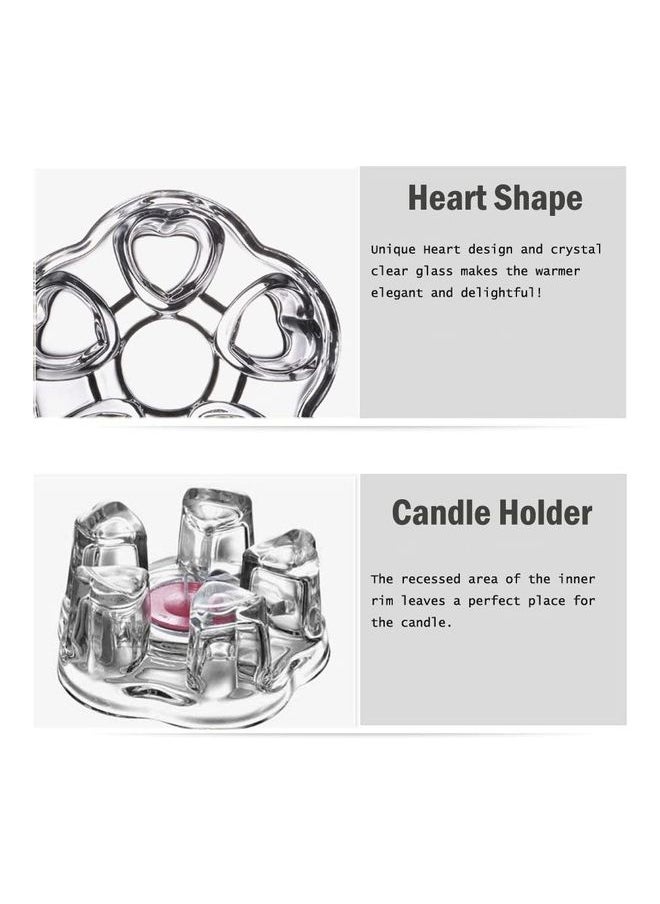 Circular Heating Base For Jug Clear 14 x 14 x 5cm