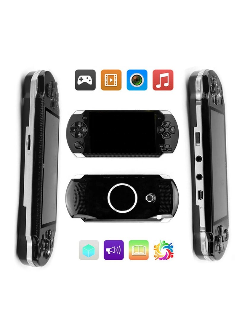 X6 Portable 4.3-Inch Handheld Game Console with 128-bit Video Games, 8GB Storage for Camera, Video, E-book and Gaming Experience (White Color Available)