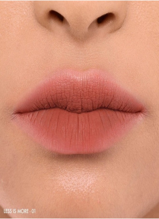 SEPHORA COLLECTION Soft Matte & Easy - Smooth Matte Lip Color 1 Less Is More - muted pink beige (4.5ml)