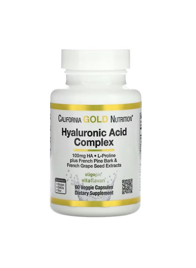 Hyaluronic Acid Complex 60 Veggie Capsules