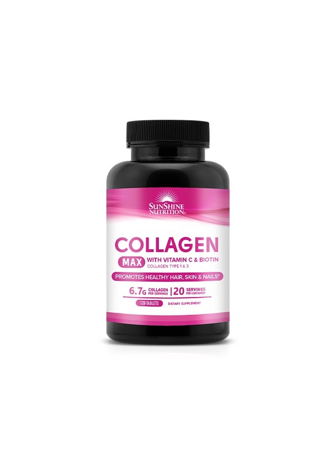 COLLAGEN MAX WITH VITAMIN C & BIOTIN 120 TABS