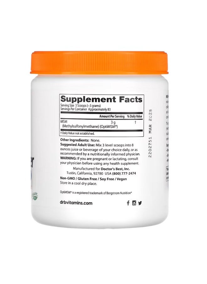 MSM Powder with OptiMSM 8.8 oz 250 g