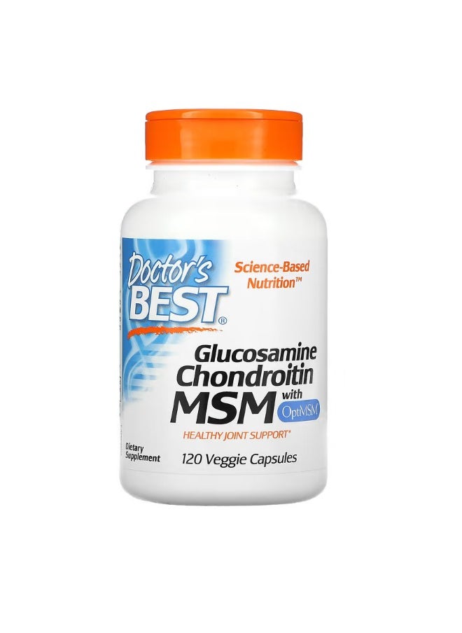 Glucosamine Chondroitin MSM with OptiMSM 120 Veggie Caps