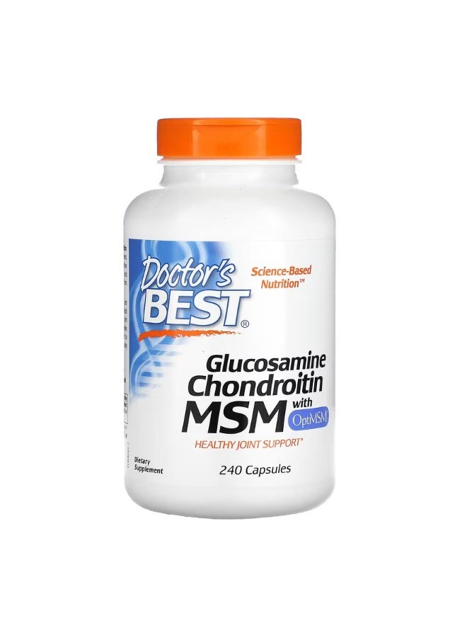 Glucosamine Chondroitin MSM with OptiMSM 240 Capsules