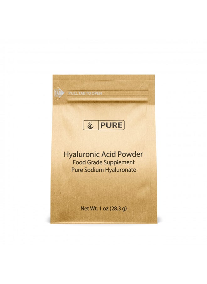 PURE ORIGINAL INGREDIENTS Hyaluronic Acid (1oz) Water Soluble, Fine Powder