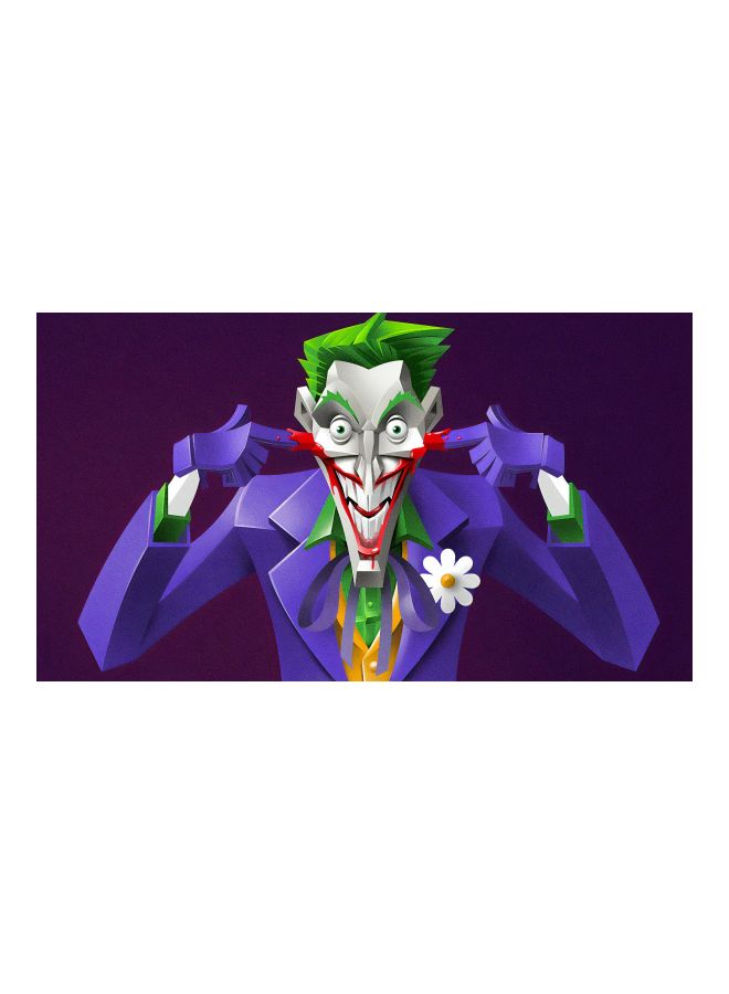 Joker Madwork Themed Canvas Print With Frame multicolour 100x56x3.5cm