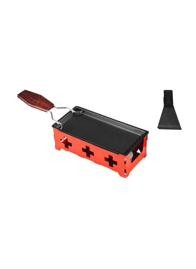 Cheese Pan With Spatula Red/Black/Brown 3.54x2.36x7.28inch