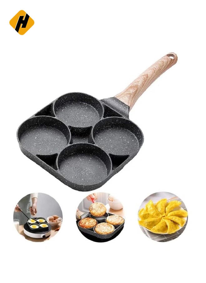 Non-Stick Frying Pan with 4 Hole Pancake Pan Fried Egg Burger Pan