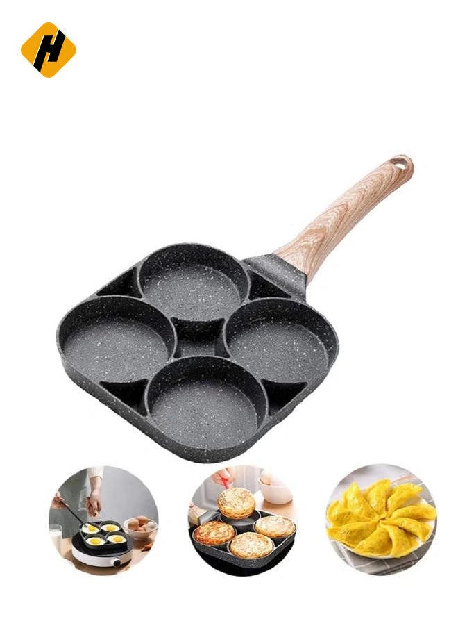 Non-Stick Frying Pan with 4 Hole Pancake Pan Fried Egg Burger Pan