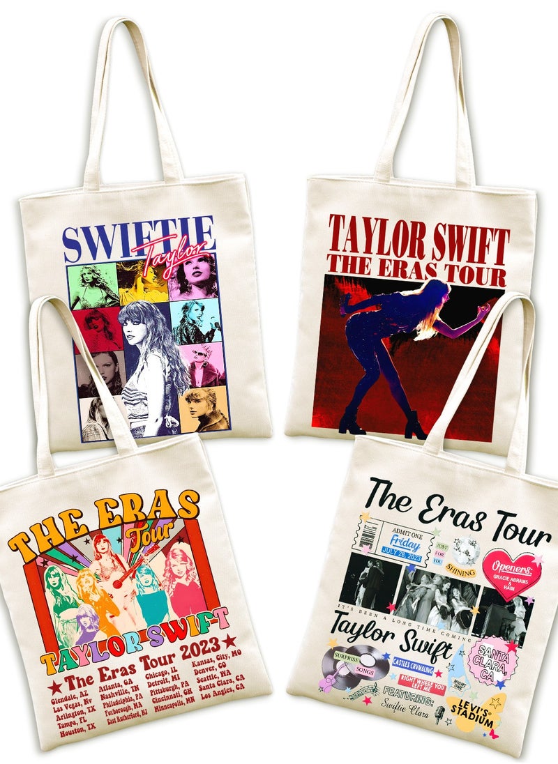 Canvas Bag for 1989 Album Polychromatic, Canvas Tote Bag Aesthetic for Women, Singer Tote Bag for Taylor Swift Fans, Gift Bag Music Lover Albums Tour Casual Shopping,Large Capacity for Canvas Bag