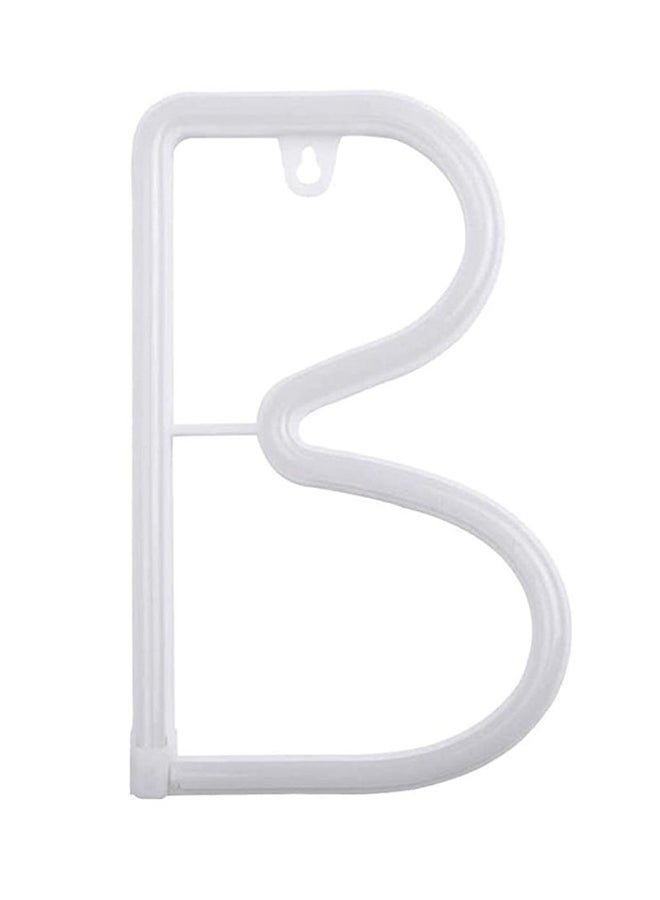 LED Neon Flex Letter Light B Transparent 17.5x30cm