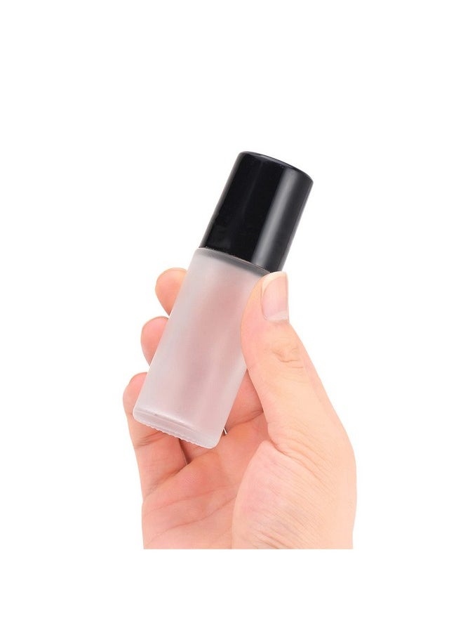 1Oz/30Ml Deodorant Roller Bottles 3 Pcs Empty Frosted Glass Roll On Bottles Diy Travel Refillable Deodorant Container Cosmetic Cream Bottles With Plastic Roller Ball