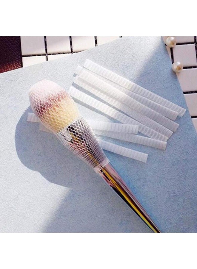 100Pcs Makeup Cosmetic Beauty Brush Protector Pen Guards Make Up Brushes Sheath Mesh Netting Protector Cover Makeup Tools