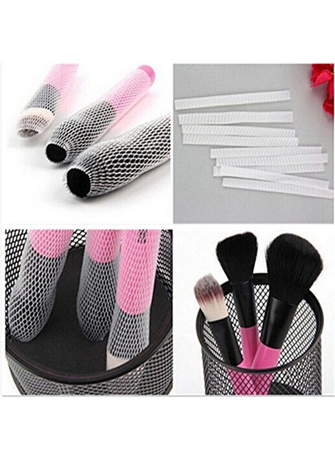 100Pcs Makeup Cosmetic Beauty Brush Protector Pen Guards Make Up Brushes Sheath Mesh Netting Protector Cover Makeup Tools