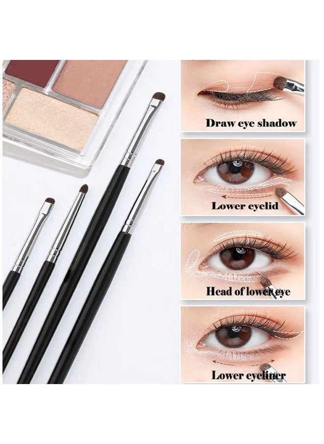 Mini Smudge Brush For Eyeliner,Eyeshadow Brushes,Eyeliner Brush For Powder Gel Cream Liquid Concealer, Eye Liner Blending, Highlighting Brush,Concealer Brush,Eye Makeup Brush Set