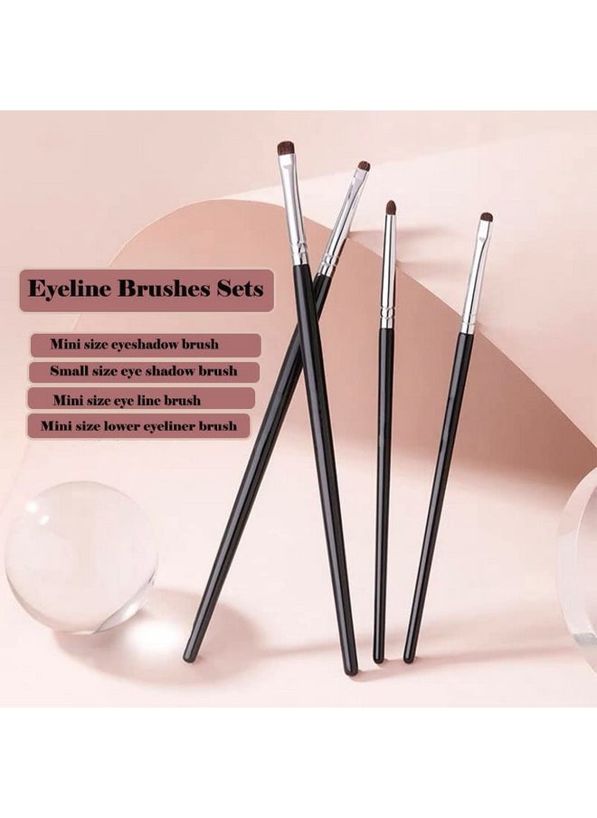 Mini Smudge Brush For Eyeliner,Eyeshadow Brushes,Eyeliner Brush For Powder Gel Cream Liquid Concealer, Eye Liner Blending, Highlighting Brush,Concealer Brush,Eye Makeup Brush Set