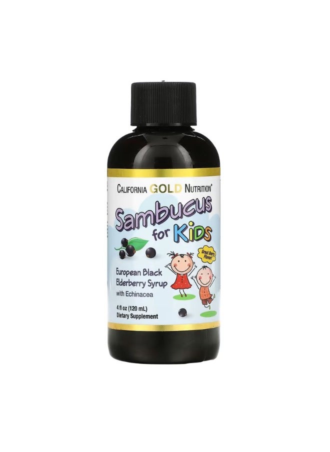 Children Sambucus Elderberry Syrup 4 fl oz 120 ml