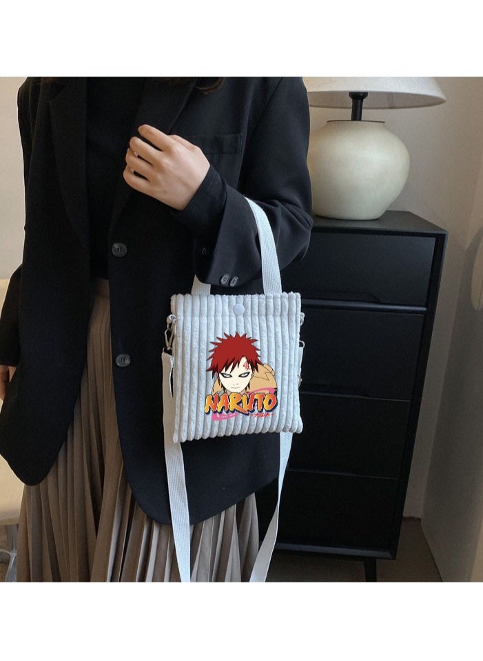 New Naruto Corduroy Crossbody Bag