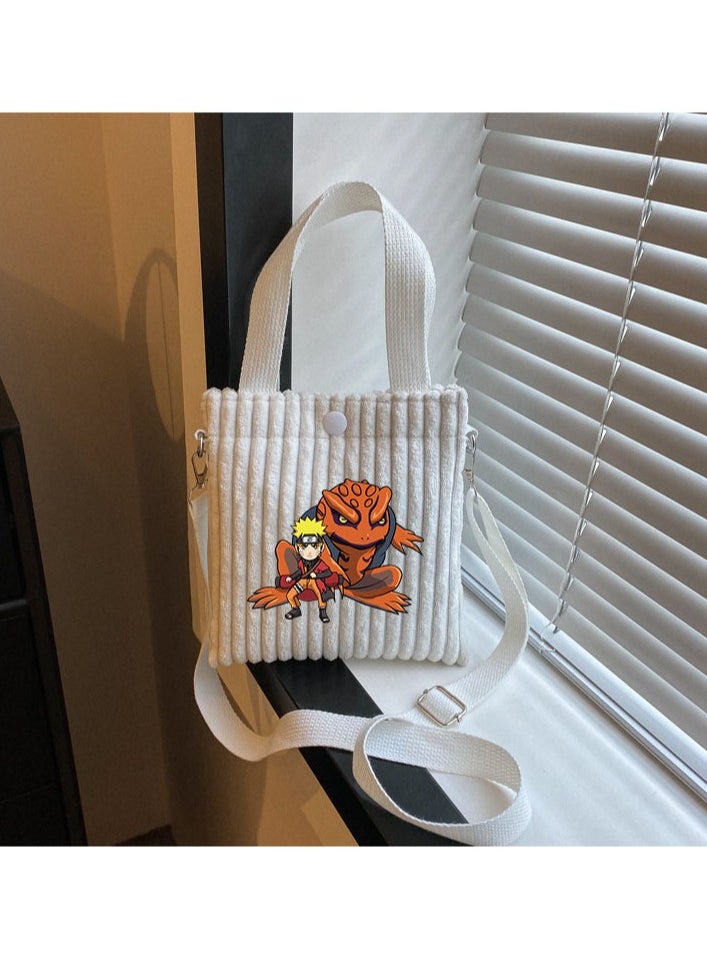 New Naruto Corduroy Crossbody Bag