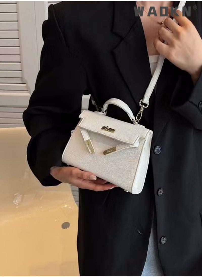 Retro Handle Satchel with Detachable Strap for Women Satchel Handbag Shoulder Handbag,Fashion Elegant Exquisite Multi-pocket Charm High-Quality Fabric Large Capacity Handbag for Mother/Friend Gift