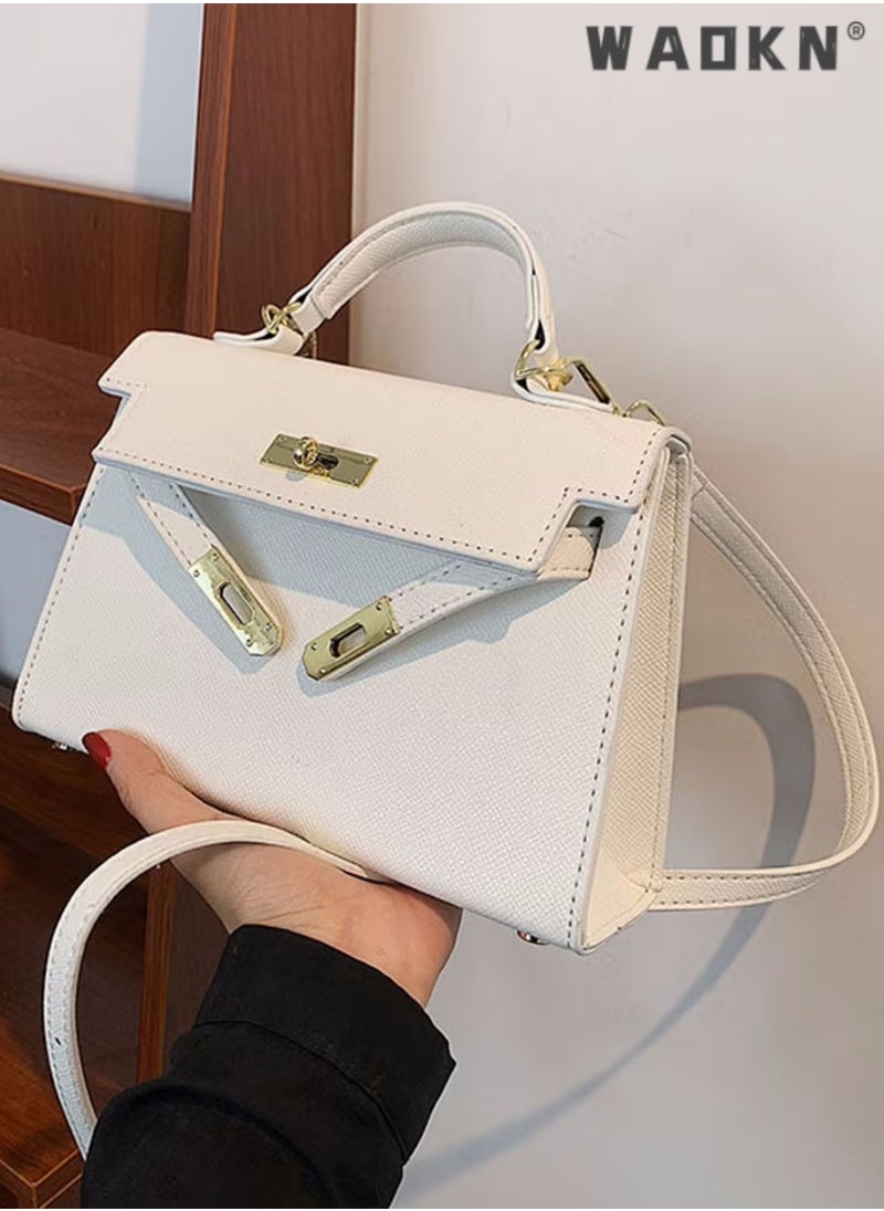 Retro Handle Satchel with Detachable Strap for Women Satchel Handbag Shoulder Handbag,Fashion Elegant Exquisite Multi-pocket Charm High-Quality Fabric Large Capacity Handbag for Mother/Friend Gift