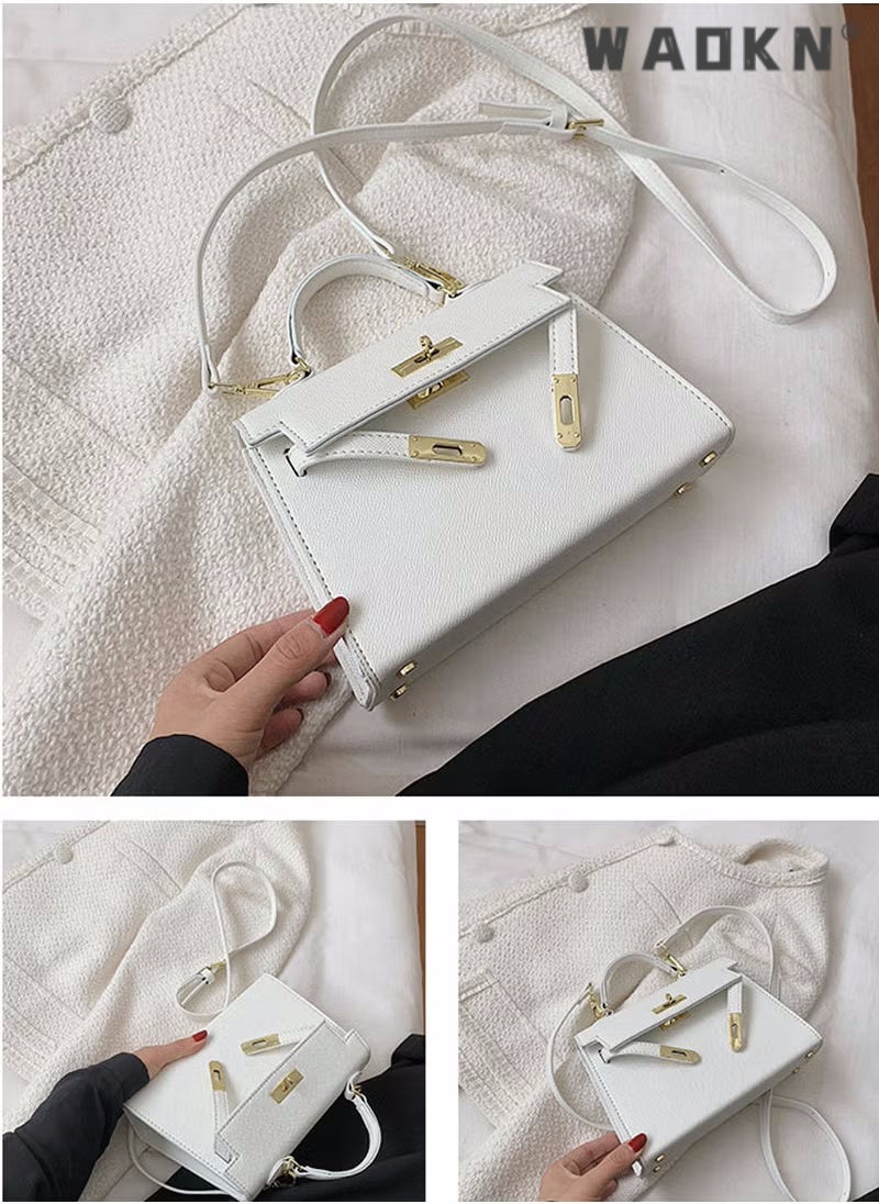 Retro Handle Satchel with Detachable Strap for Women Satchel Handbag Shoulder Handbag,Fashion Elegant Exquisite Multi-pocket Charm High-Quality Fabric Large Capacity Handbag for Mother/Friend Gift