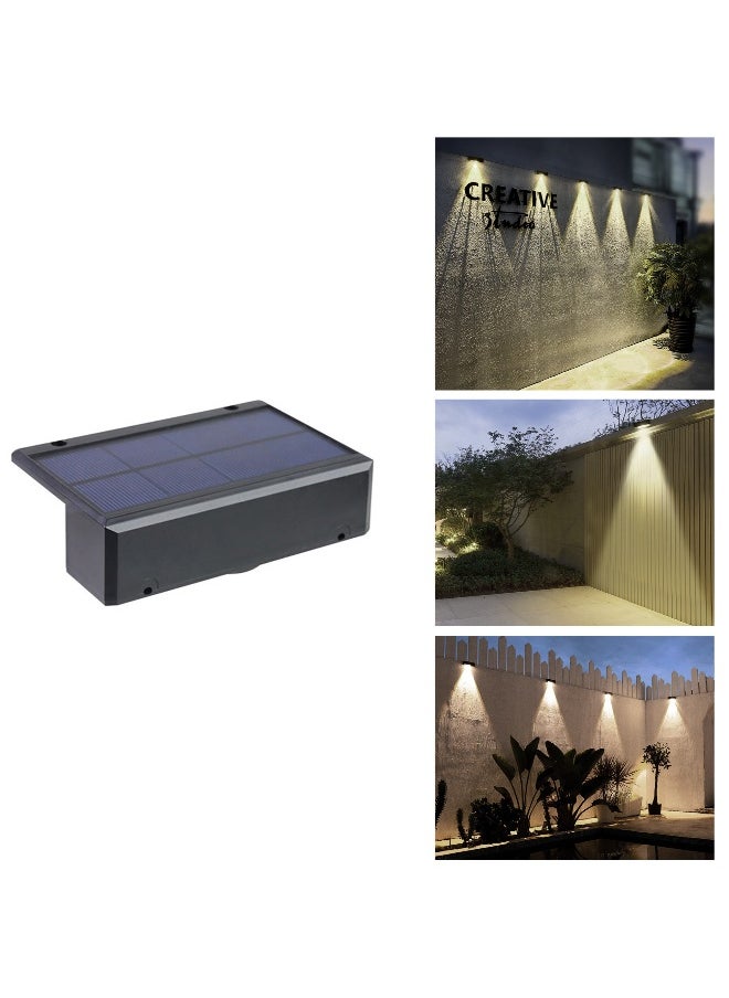 Super bright solar wall lamp outdoor garden yard layout wall lamp home courtyard atmosphere lamp（White light）