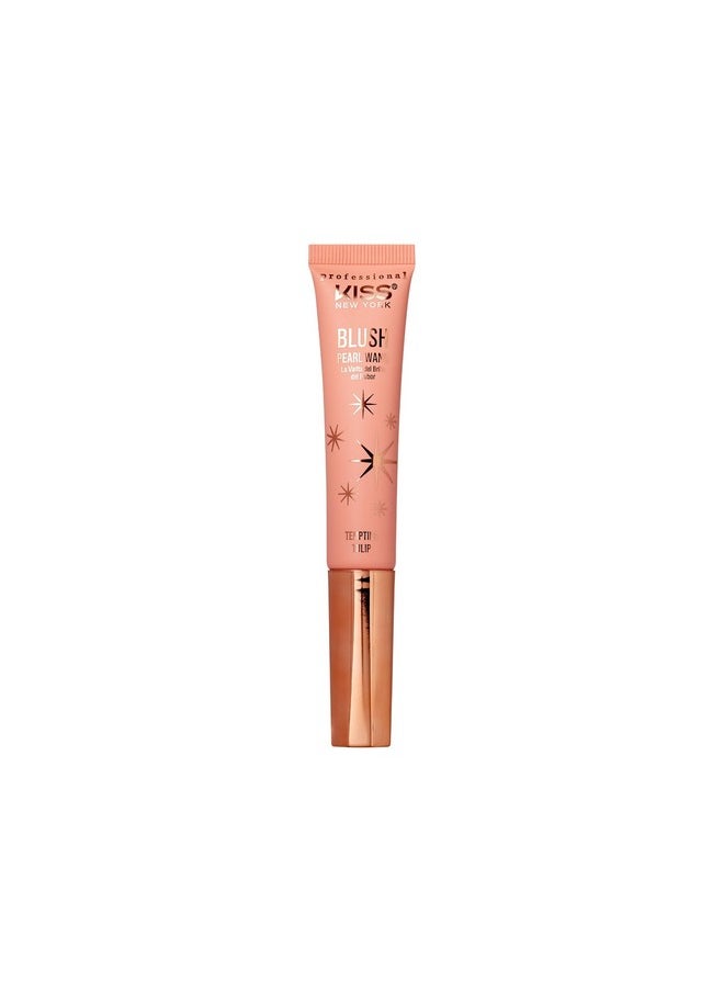 Professional Pearl Liquid Blush Beauty Wand, High Pigment Glow For Cheek, Eye & Lip, Non-Greasy Hydration Lightweight With Sponge-Tip Applicator (Tempting Tulip)