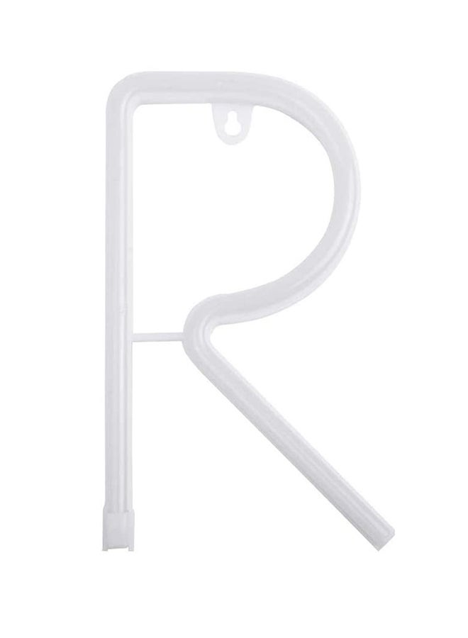 R Letter LED Neon Flex  Light White