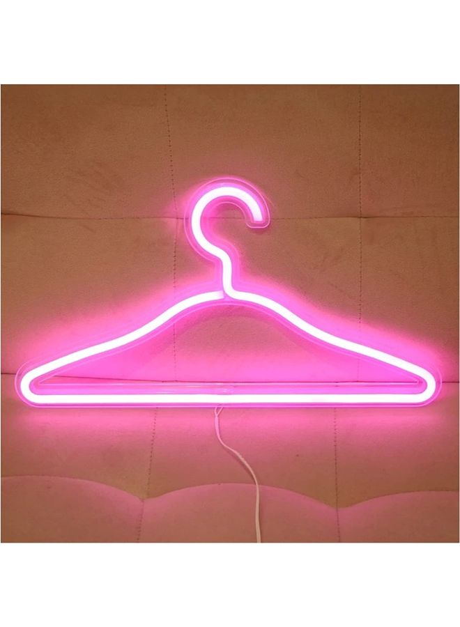 Clothes Stand LED Neon Light Pink