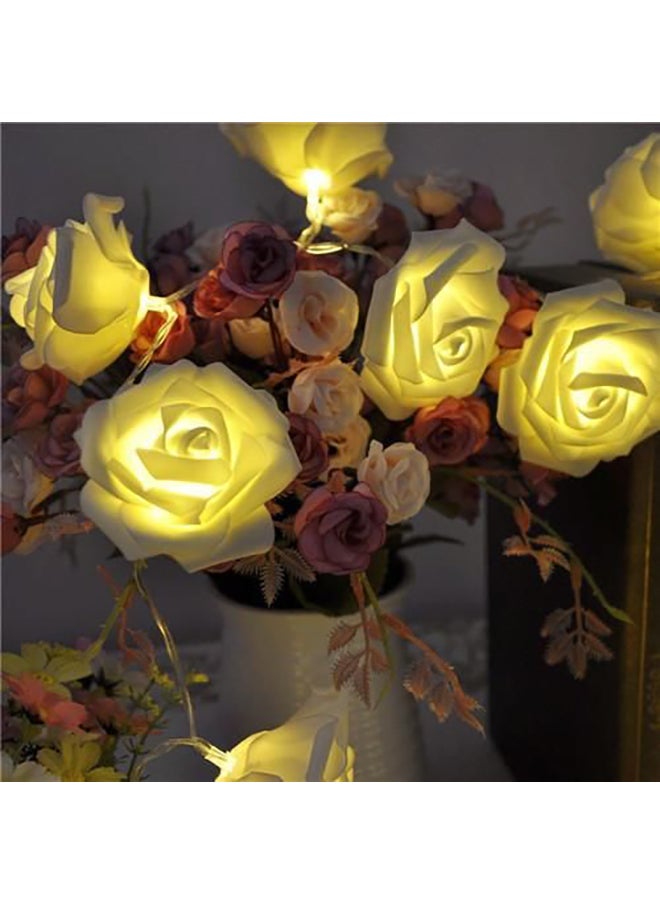 20 Rose LED String Light For  White 11x11cm White 11x11cm