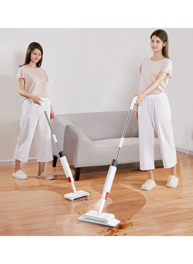 2 in 1 Smart Cordless Handheld Rotatable Sweeper & Water Spraying Mop Floor Cleaner TB900- White