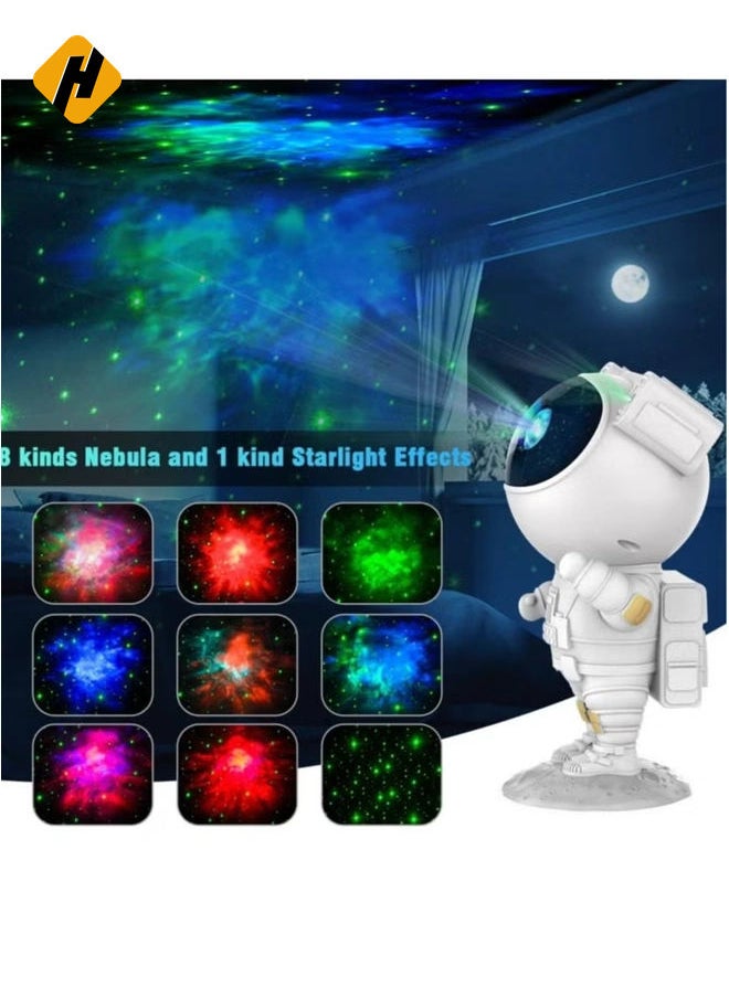 Kids Star Projector Night Light Ksera Astronaut LED Projection Lamp for Bedroom, Starry Night Light Projector with Timer, Remote Control and 360°Adjustable Head Angle,Right Galaxy Projector