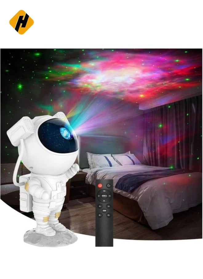 Kids Star Projector Night Light Ksera Astronaut LED Projection Lamp for Bedroom, Starry Night Light Projector with Timer, Remote Control and 360°Adjustable Head Angle,Right Galaxy Projector