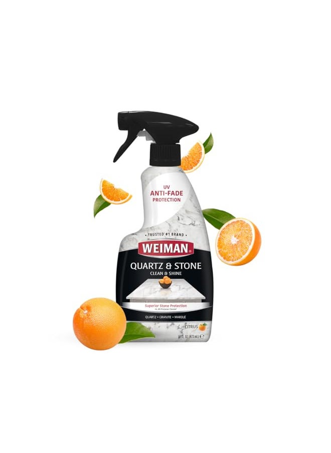 Weiman Quartz Countertop Cleaner and Polish - Clean & Shine Your Quartz Countertops Islands and Stone Surfaces with UV Protection