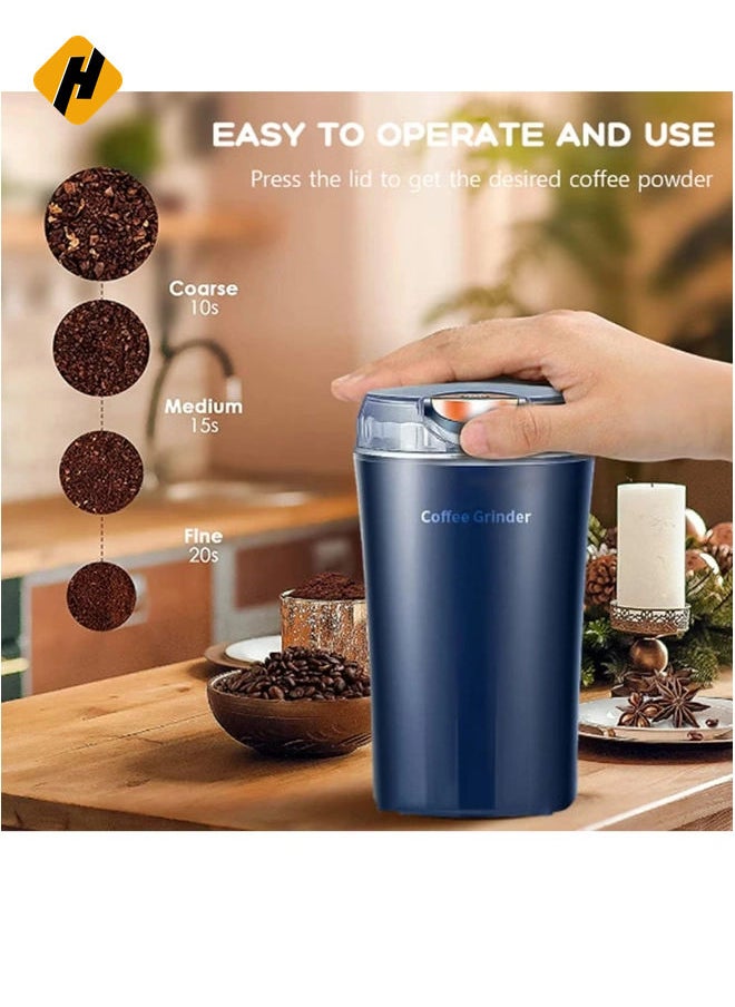 Electric Kitchen Grinder Mixer - Electric Coffee Grinders for Spices, Seeds, Herbs, and Coffee Beans, Spice Blender and Espresso Grinder,