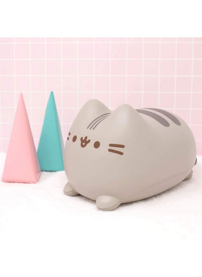 Pusheen Cat Slow Rising Cute Jumbo Squishy Toy (Bread Scented, 6.3 Inch) [Birthday Gift Bags, Party Favors, Gift Basket Filler, Stress Relief Kawaii Stuff Toys] - Loaf