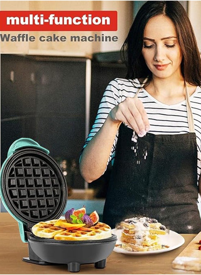 Mini Waffle Maker - Made With Premium Quality Plastic & Non-Stick Coating - Small Pancake Maker For Brownies, Cookies, Quesadillas, Calzones, Hash Browns and Other Foods