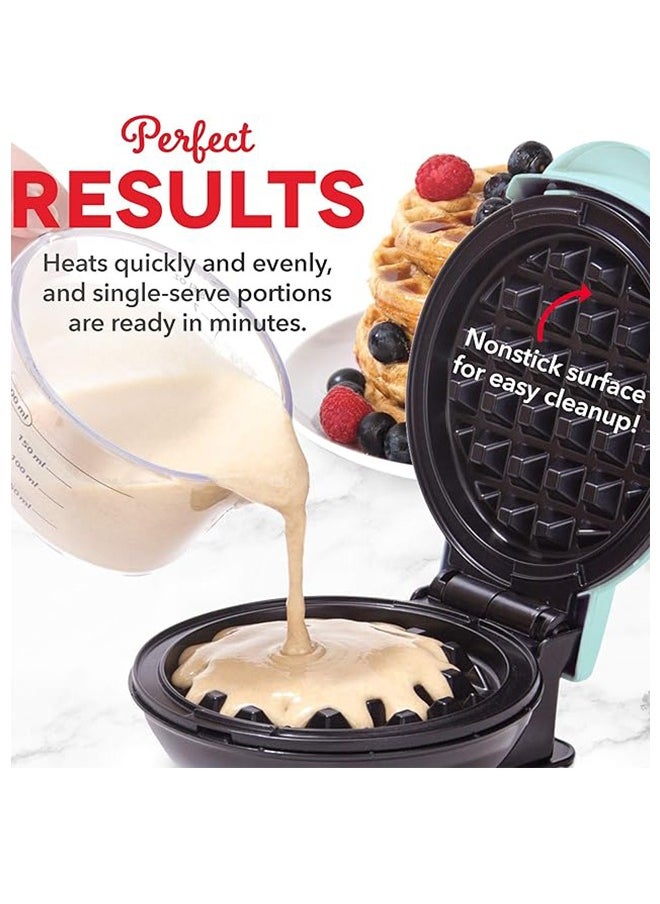 Mini Waffle Maker - Made With Premium Quality Plastic & Non-Stick Coating - Small Pancake Maker For Brownies, Cookies, Quesadillas, Calzones, Hash Browns and Other Foods