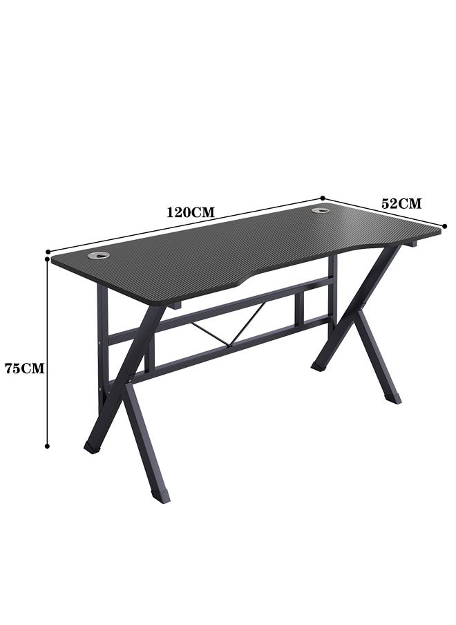 Gaming Table,Small Gaming Desk,Ergonomic PC Computer Desk,Computer Table with Carbon Fibre Surface, Kids Desk,Writing Study Desk or Home Office Desks,Ideal for Students and Gamers