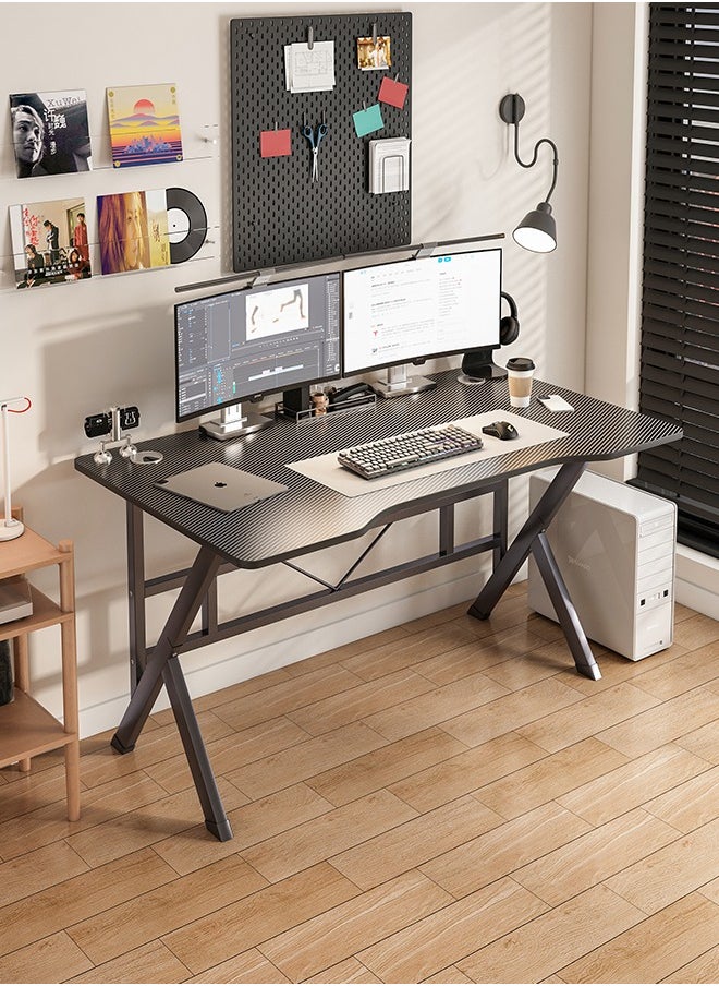 Gaming Table,Small Gaming Desk,Ergonomic PC Computer Desk,Computer Table with Carbon Fibre Surface, Kids Desk,Writing Study Desk or Home Office Desks,Ideal for Students and Gamers