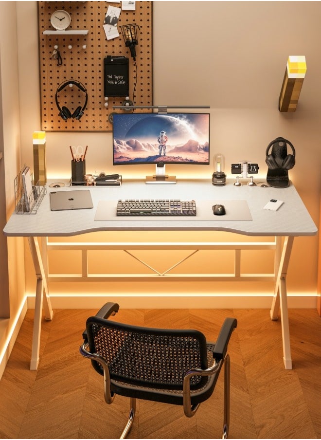 Gaming Table,Small Gaming Desk,Ergonomic PC Computer Desk,Computer Table with Carbon Fibre Surface, Kids Desk,Writing Study Desk or Home Office Desks,Ideal for Students and Gamers